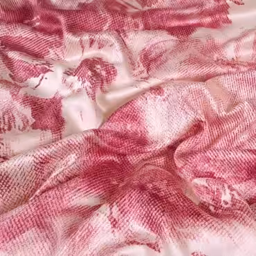 wiskoza premium wzor rozmyte kwiaty rozA