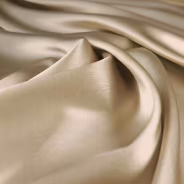 satyna jedwabna z elastanem jednolita zlocisty bezA