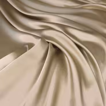 satyna jedwabna z elastanem jednolita zlocisty bezB