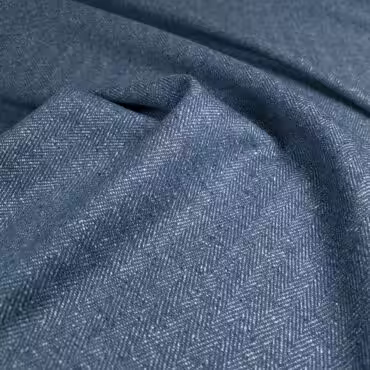 tkanina w jodelke welna z jedwabiem niebieskaA