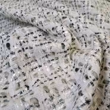 chanelka biala z oliwka wiskoza z bawelna i acetatemA