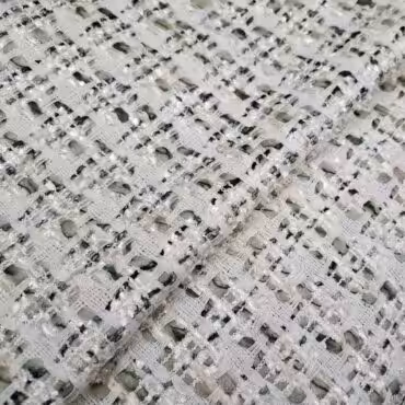 chanelka biala z oliwka wiskoza z bawelna i acetatemB