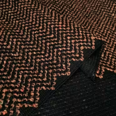 tkanina wzor zygzaki braz z czarnym kolorowe akcentyB