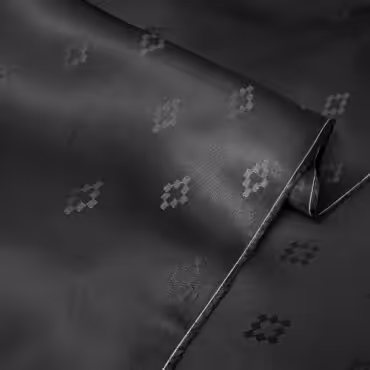 czarna podszewka ze wzorkami wiskozowa zakardowaB