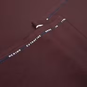 flanela welna merino extrafine burgundowaA