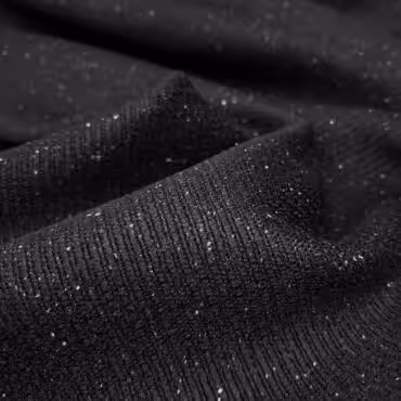 czarna tkanina nakrapiana welna z bawelna double faceA