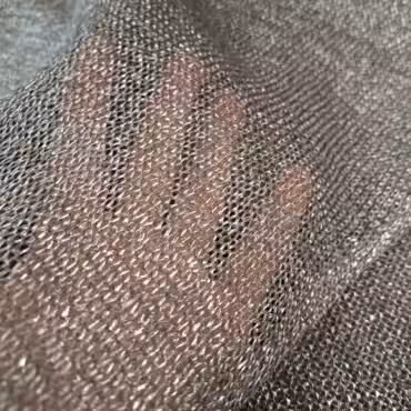 prześwitująca dzianina premium high fashion szarobeżowa