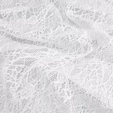 biała koronka z bawełny i poliestru miękka elastyczna