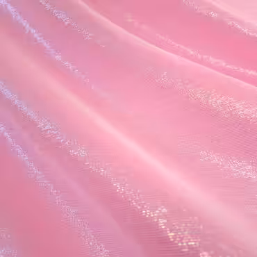 miękka organza różowa holograficzna bawełna z lurexem