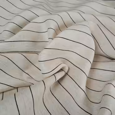 miękki len tenis jasnobeżowy prążek czarny