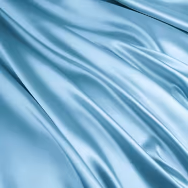 naturalna satyna jedwabna z elastanem błękitna jednolita