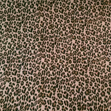 markowa wiskoza elastyczna z jedwabiem wzór panterka beżowo-brązowa premium