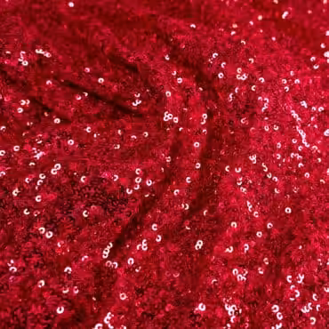 cekiny elastyczne czerwone gęste drobne połysk