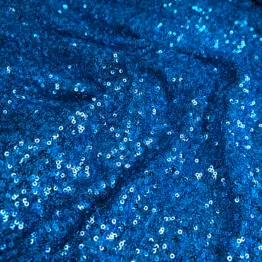 cekiny elastyczne niebieskie gęste drobne połysk