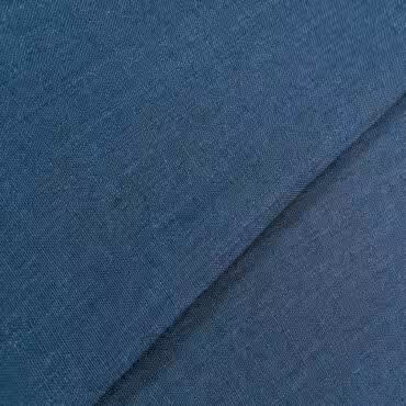 czysty len naturalny granatowy melanż