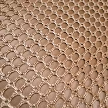 siatka materiał do szycia ażurowy złoty beż duże oczka