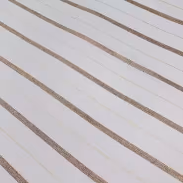 wiskoza cienka biała śmietankowa w złote paski z połyskiem