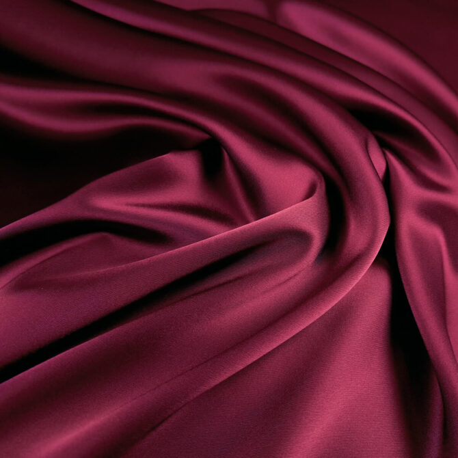 gruba satyna z triacetatu cady deluxe burgundowa