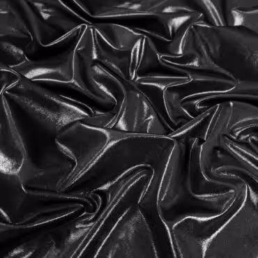 dzianina połysk metaliczny elastyczna czarna