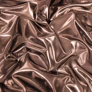 dzianina połysk metaliczny elastyczna miedziana