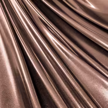 materiał dzianina błyszcząca elastyczna miedziana