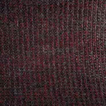 ażurowa dzianina sweterkowa wełna z dodatkami burgund z metalicznym grafitem