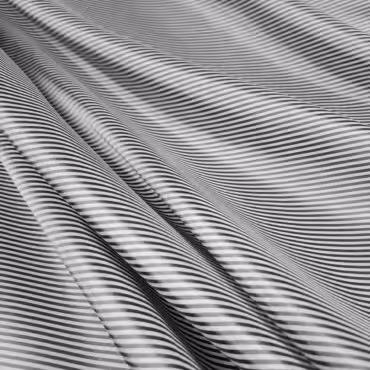 wysokiej jakości podszewka z wiskozy w paski szaro-białe