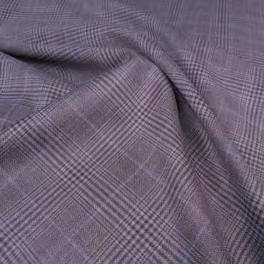 garniturowa wełna w kratkę super 130's fioletowa z niebieskim