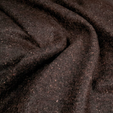 tweed wełna wielbłądzia z alpaką czekoladowy brąz