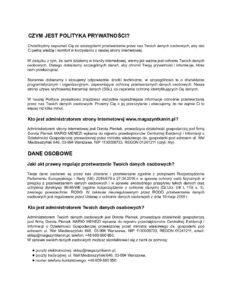 polityka prywatnosci pdf