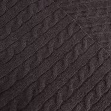 dzianina swetrowa w warkocze wełna naturalna brąz czekoladowy