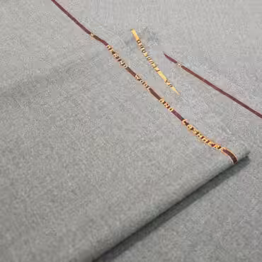 merino wełna z kaszmirem flanela szaro-beżowa