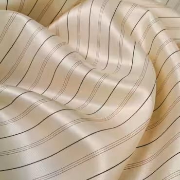 podszewka wiskozowa kremowa w paski czerwone i czarne