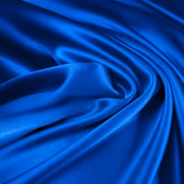 satyna jedwabna z elastanem kobaltowa