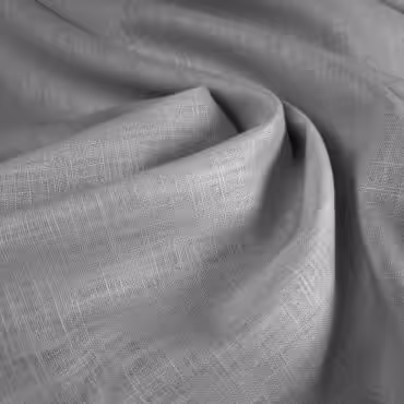 ramia z bawełną szara tkanina naturalna