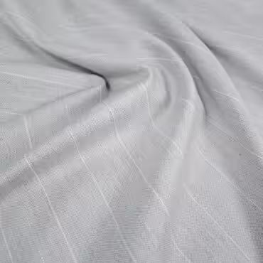 wełna z domieszką jasnoszara w prążki srebrne i białe