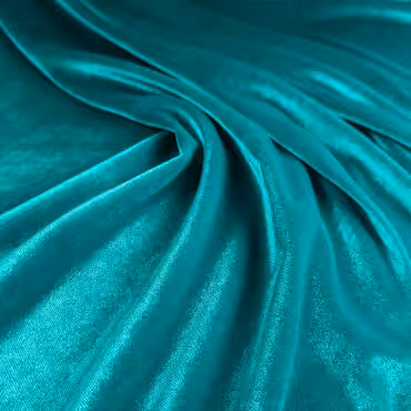 ekskluzywne materiały odzieżowe welur turkusowy lejący miękki aksamit włoski na suknię wieczorową