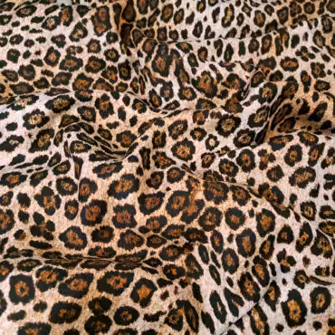 wiskoza na jedwabistym spodzie wzór panterka