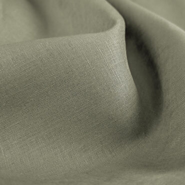 włoski materiał len 100% naturalny bez domieszek khaki
